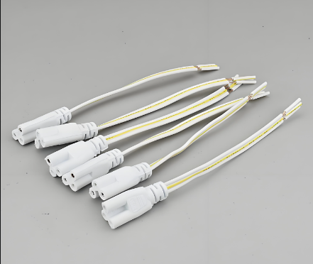 t5led燈管雙接線對(duì)接頭串聯(lián)線/三孔公母線